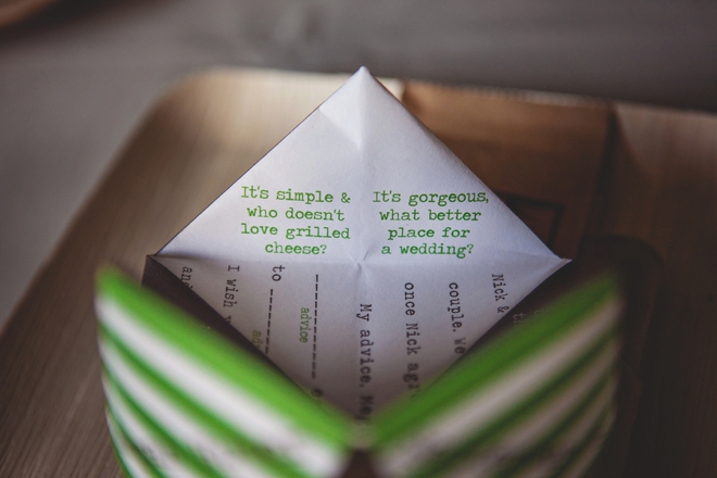 Wedding cootie catchers