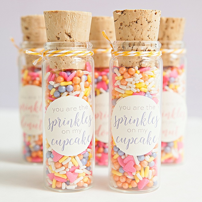 DIY custom sprinkle mix favors!