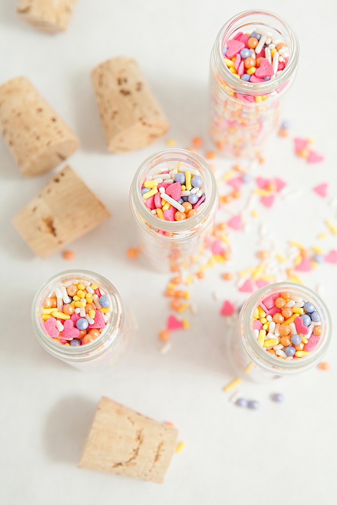 DIY custom sprinkle mix favors!