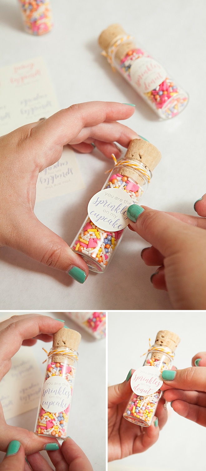 DIY custom sprinkle mix favors!