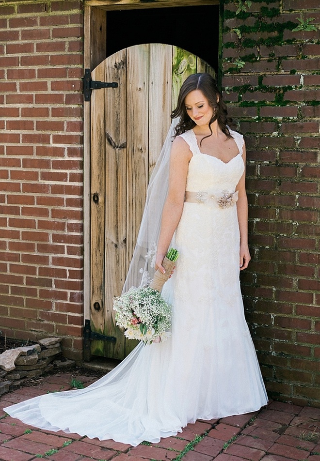 Gorgeous, backyard wedding bride
