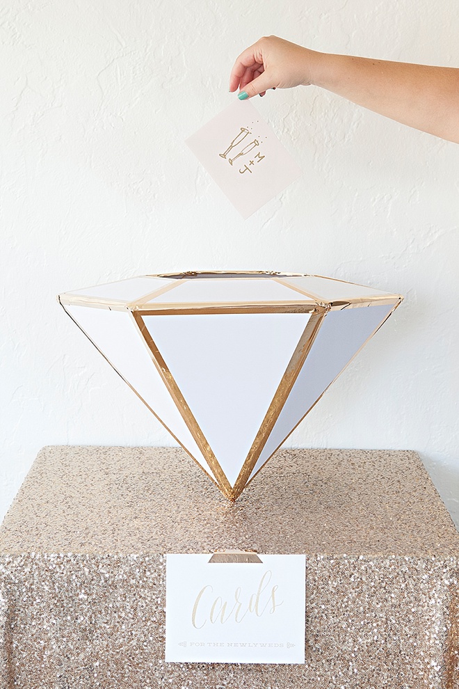 DIY, Giant Diamond Card Box For Weddings!