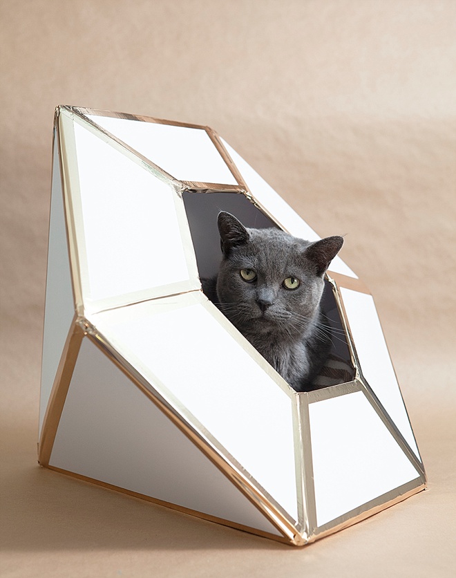 DIY giant diamond cat house