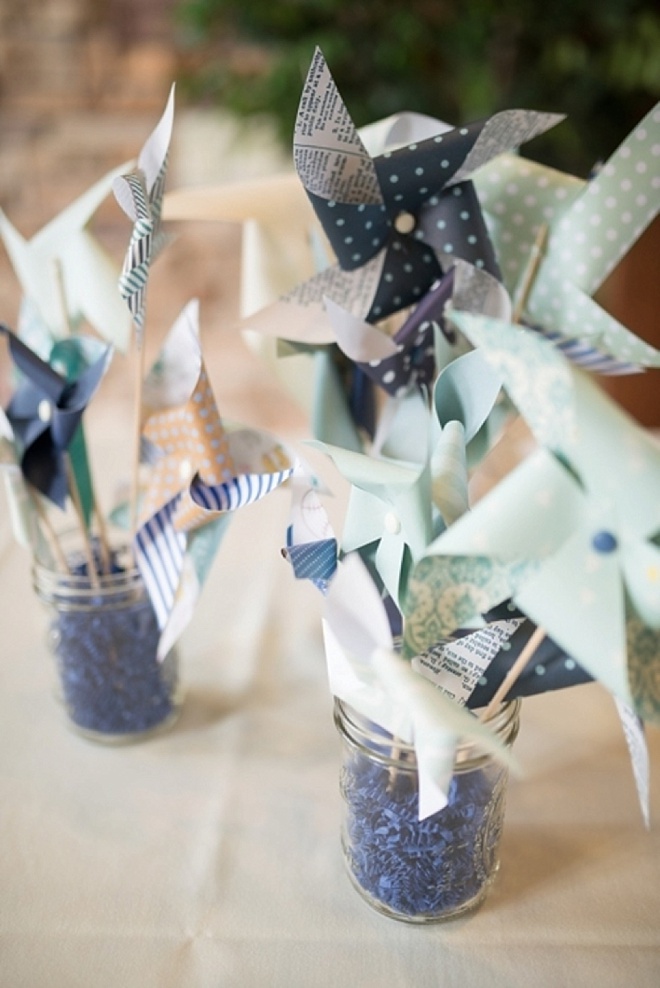 Lovely, DIY pinwheel themed wedding