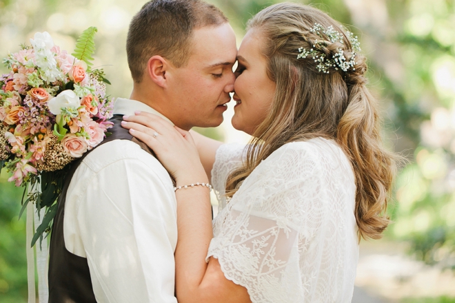 Super sweet, intimate DIY park wedding