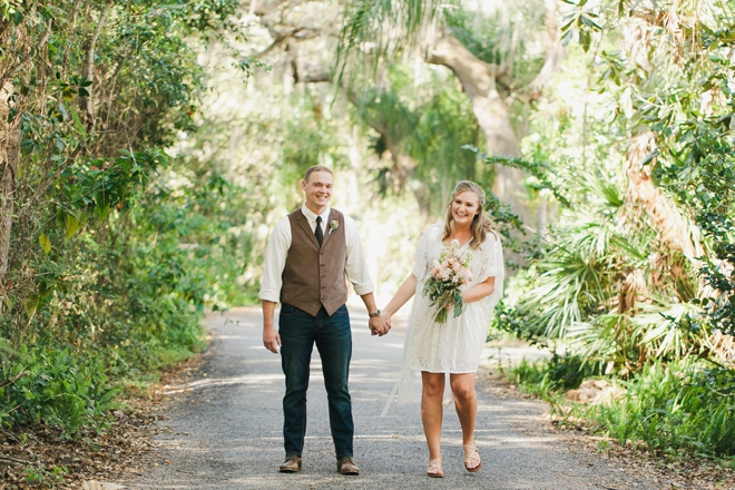 Super sweet, intimate DIY park wedding