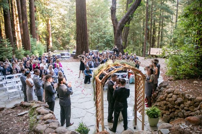 Gorgeous, DIY boho-chic cabin wedding