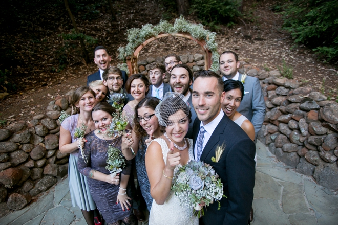 Gorgeous, DIY boho-chic cabin wedding