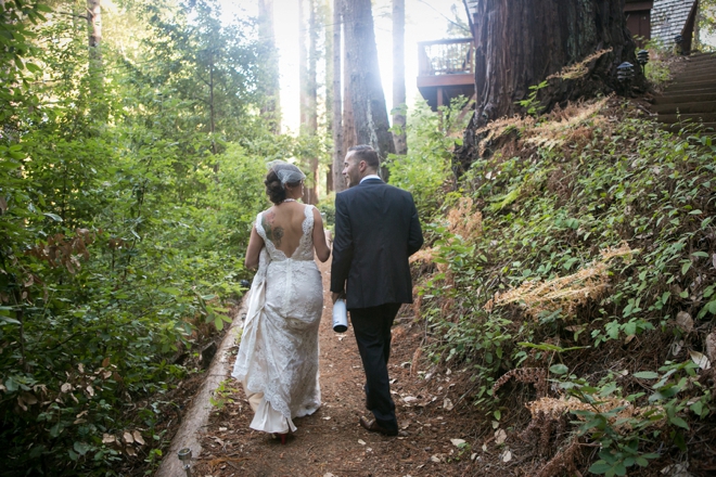 Gorgeous, DIY boho-chic cabin wedding