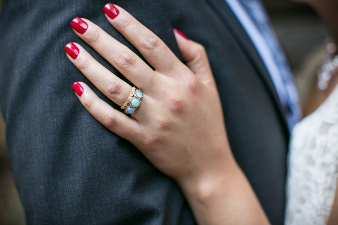 Opal wedding ring