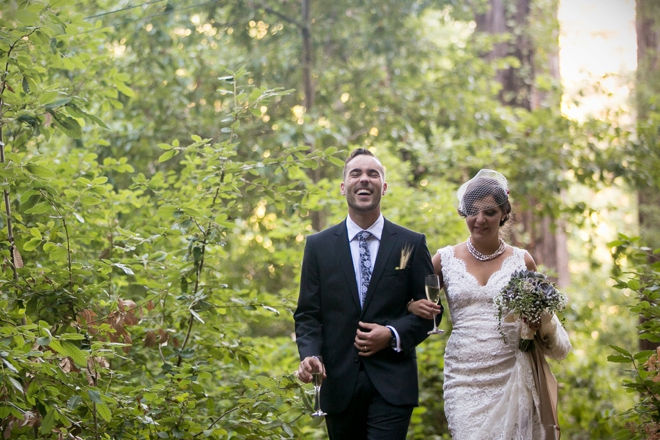 Gorgeous, DIY boho-chic cabin wedding