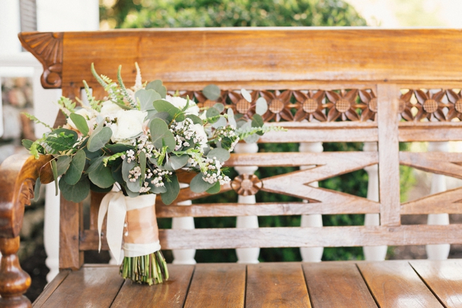 Beautiful rose and eucalyptus bouquet