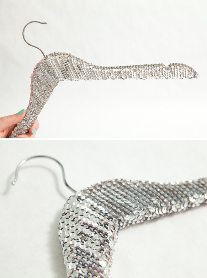 DIY - how to make sequin hangers!