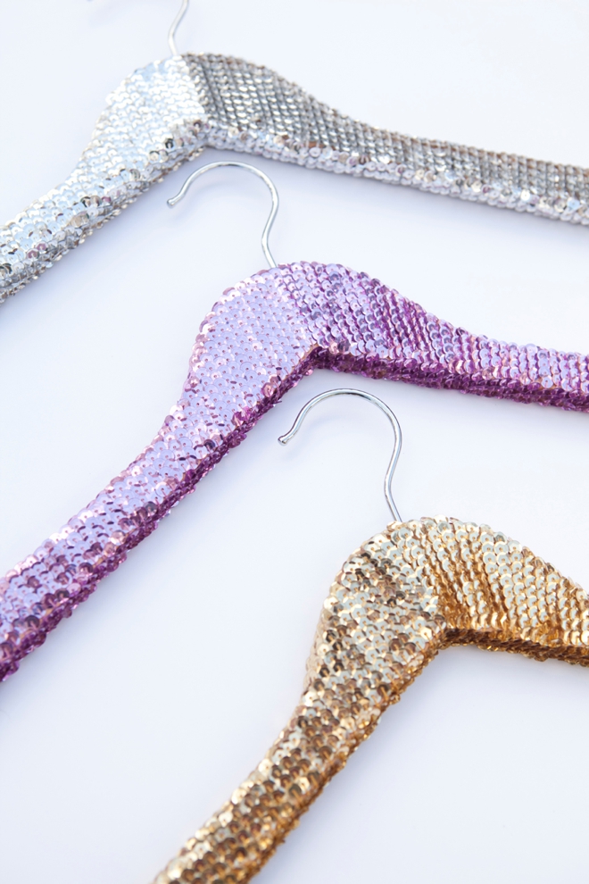 DIY - how to make sequin hangers!