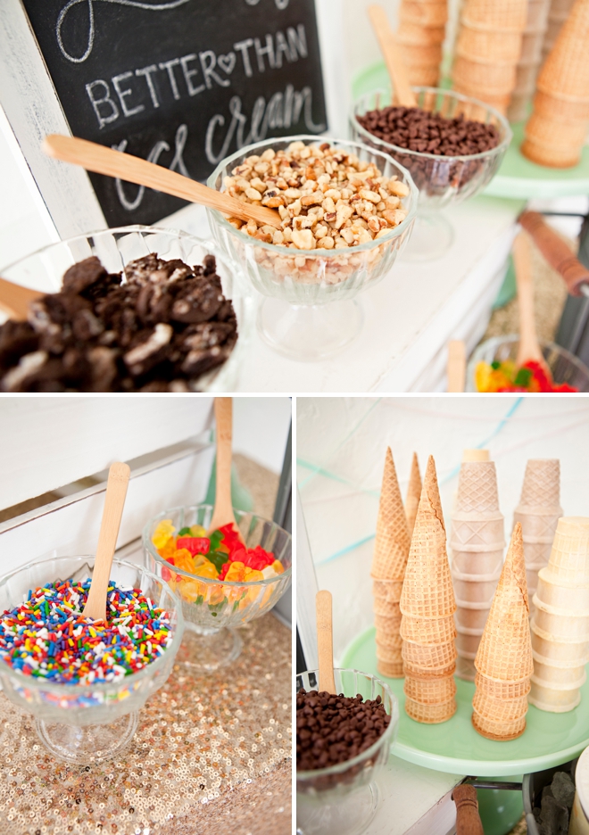 DIY Wedding Ice Cream Bar Idea