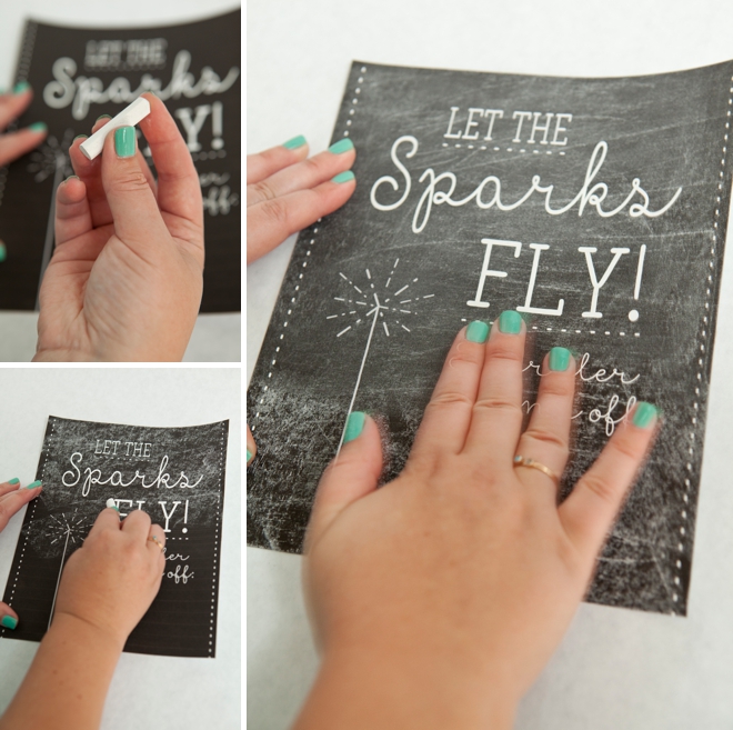 DIY Wedding Sparkler Tag and Sign project, with free printables!