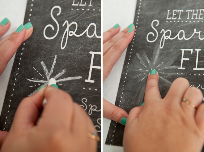 DIY Wedding Sparkler Tag and Sign project, with free printables!