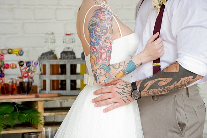Awesome, industrial-chic romance wedding inspiration shoot!