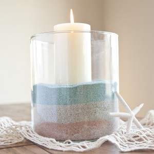 4th of July, colored layered sand for your beach house!