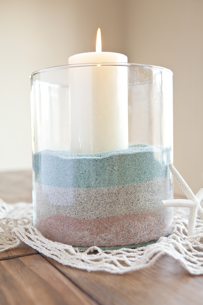 4th of July, colored layered sand for your beach house!