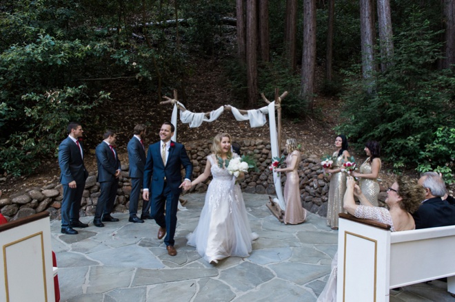 Beautiful, DIY wedding in the forest of Santa Cruz