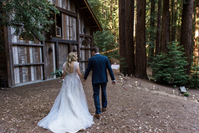 Beautiful, DIY wedding in the forest of Santa Cruz