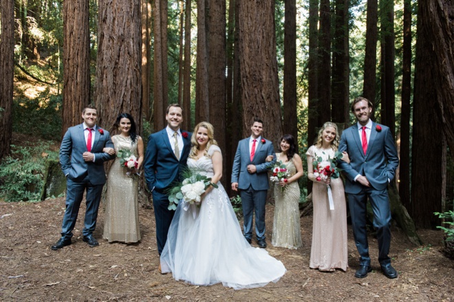 Beautiful, DIY wedding in the forest of Santa Cruz