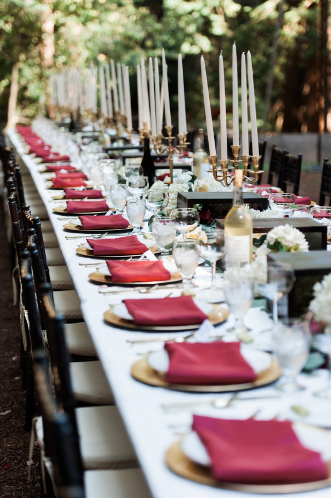 Stunning, family style wedding table