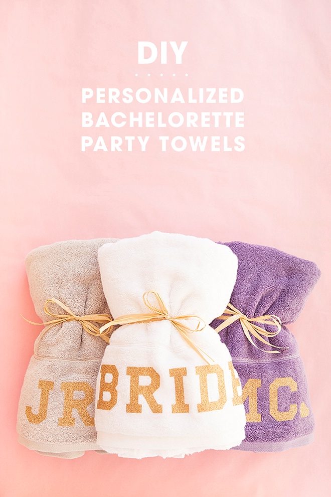 diy personalized bath towels