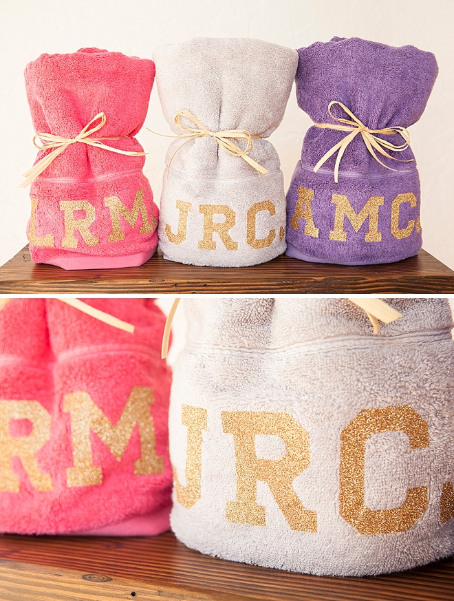 DIY Personalized Beach Towels for you Bachelorette Party!