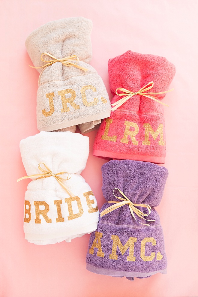 DIY Personalized Beach Towels for you Bachelorette Party!