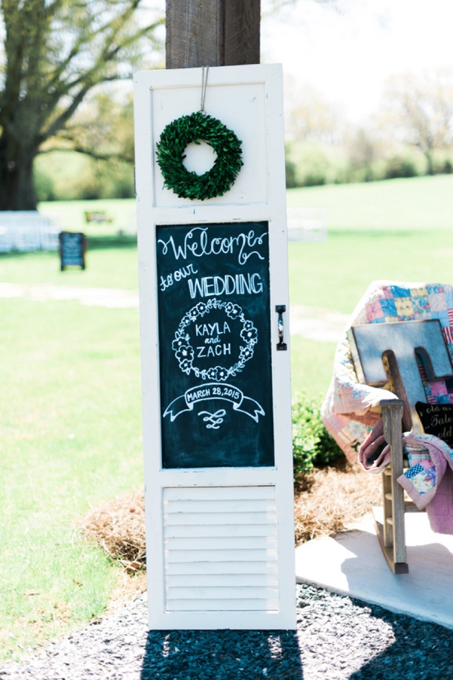 Welcome to our wedding sign!