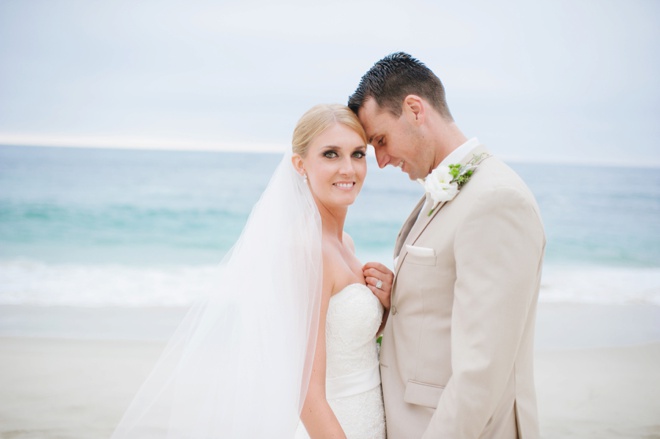 Gorgeous beach wedding portraits in La Jolla, CA.