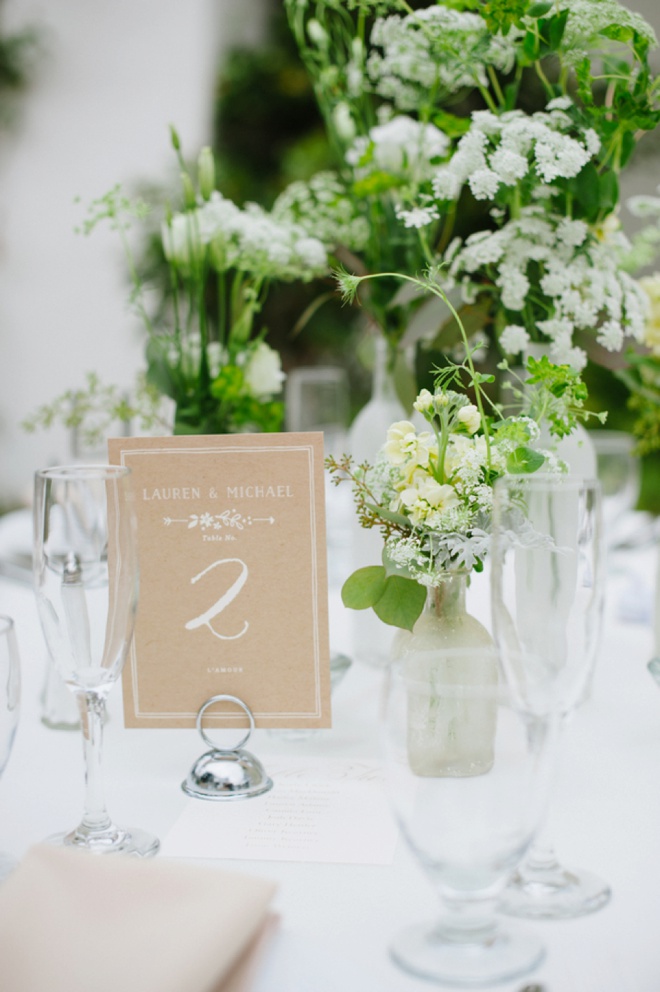 Gorgeous all white and green wedding tablescapes