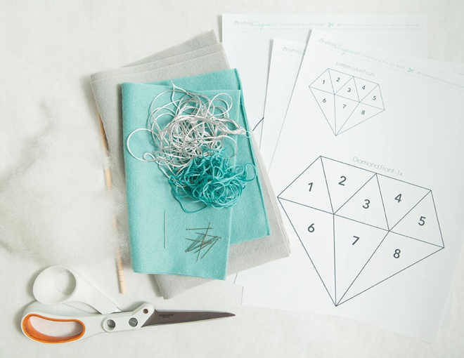 Awesome, DIY giant felt diamond ring for your ring bearer!