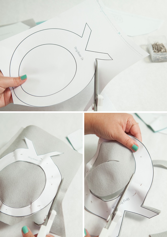 Awesome, DIY giant felt diamond ring for your ring bearer!