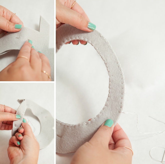 Awesome, DIY giant felt diamond ring for your ring bearer!