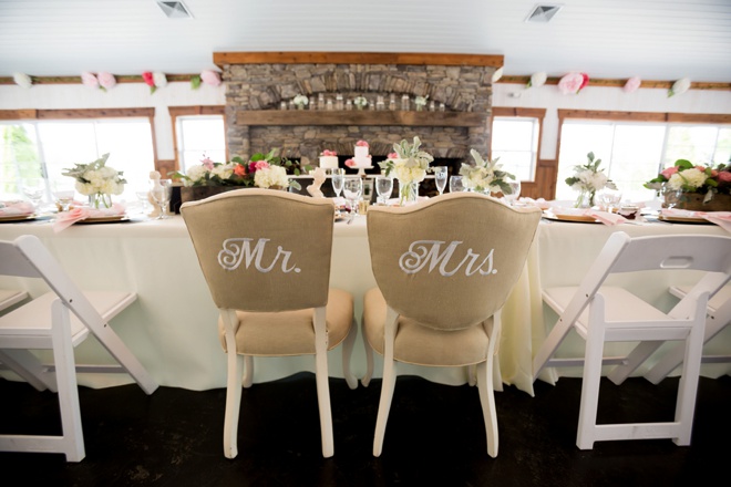 Mr & Mrs Embroidered Chairs