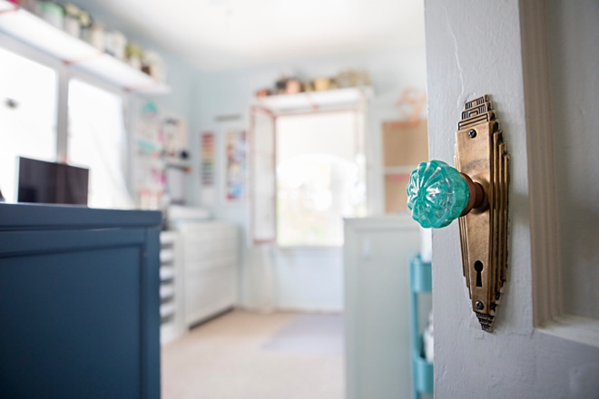 Something Turquoise Craft Room + Blog Office