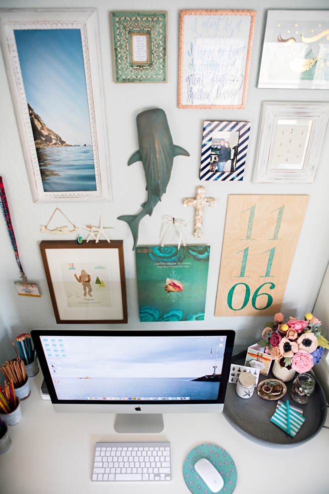 DIY Oversized Mat Gallery Wall Frames - Something Turquoise