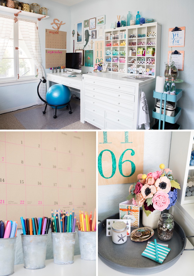 Something Turquoise Craft Room and Blog Office