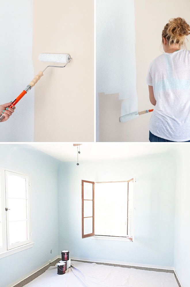 Painting the Something Turquoise craft room with Behr Paint!