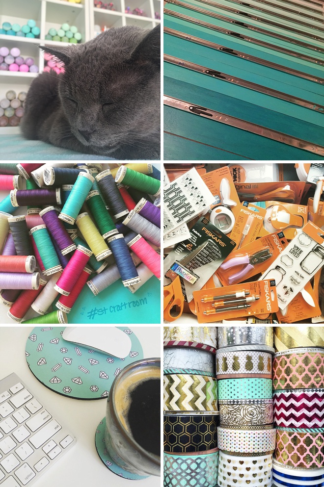 iPhone snaps of Jen's craft room decor + details!