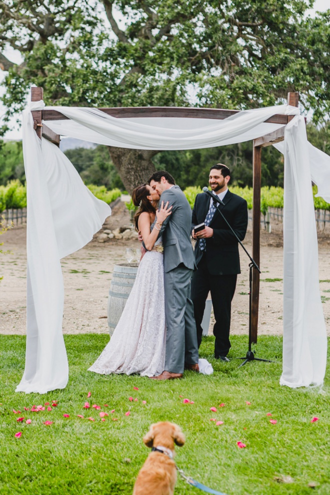 Super sweet, colorful DIY wedding at the Fess Parker winery!