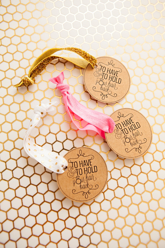 DIY - Bachelorette Party Hair Tie Favors!