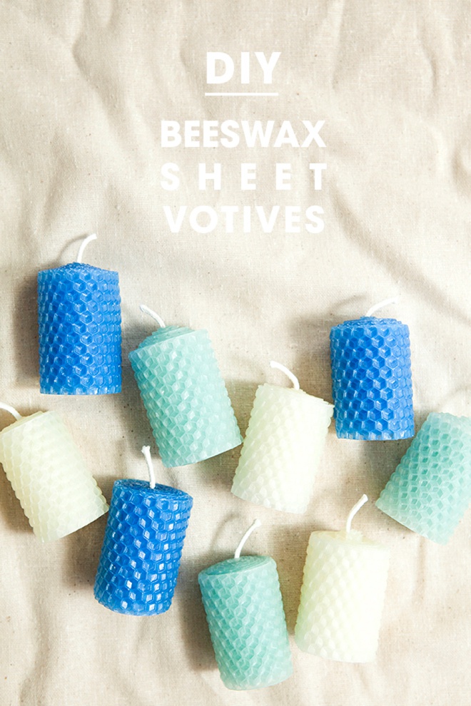 How to make rolled beeswax votives!