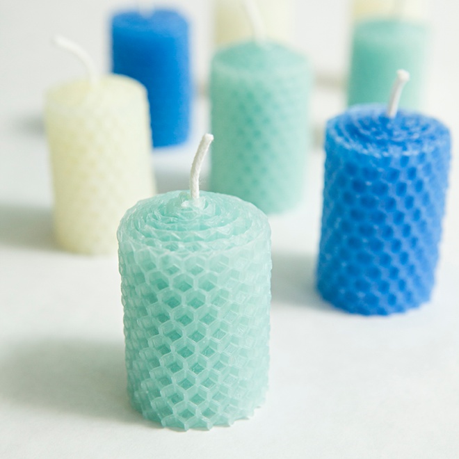 Learn how to make beeswax sheet candle votives!