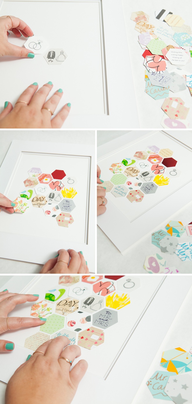 Awesome DIY Keepsake idea for saving pieces of your wedding cards!