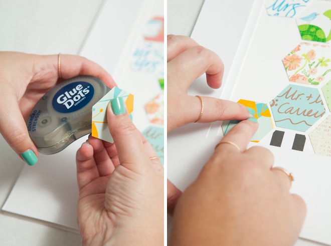 Awesome DIY Keepsake idea for saving pieces of your wedding cards!