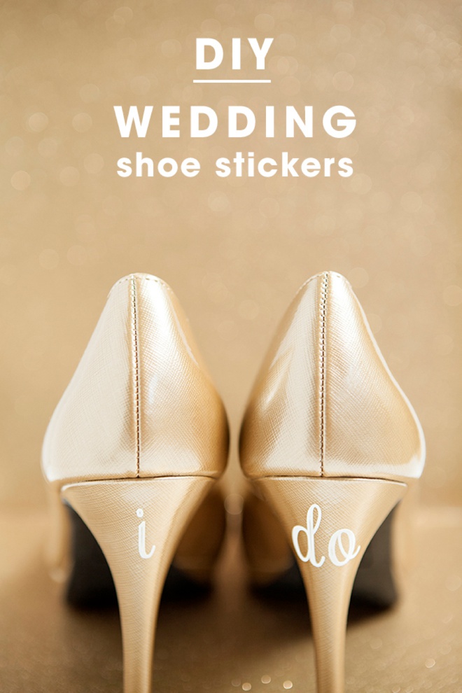 Learn how to make custom wedding shoe stickers!